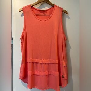Michael Michael Kors coral tank top size XL NWT